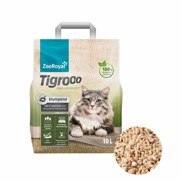 ZooRoyal Tigrooo Öko-Komfort Klumpstreu 2x10L