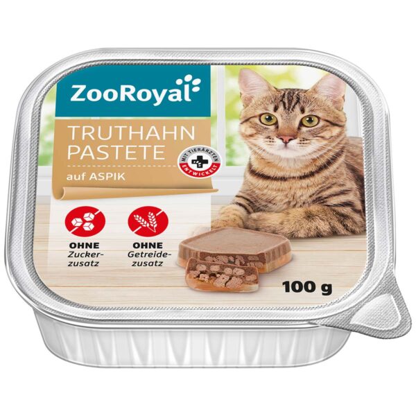 ZooRoyal Truthahnpastete auf Aspik 32x100g