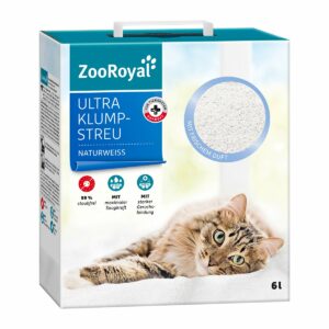 ZooRoyal Ultra Klump-Streu mit frischem Duft naturweiss 6L