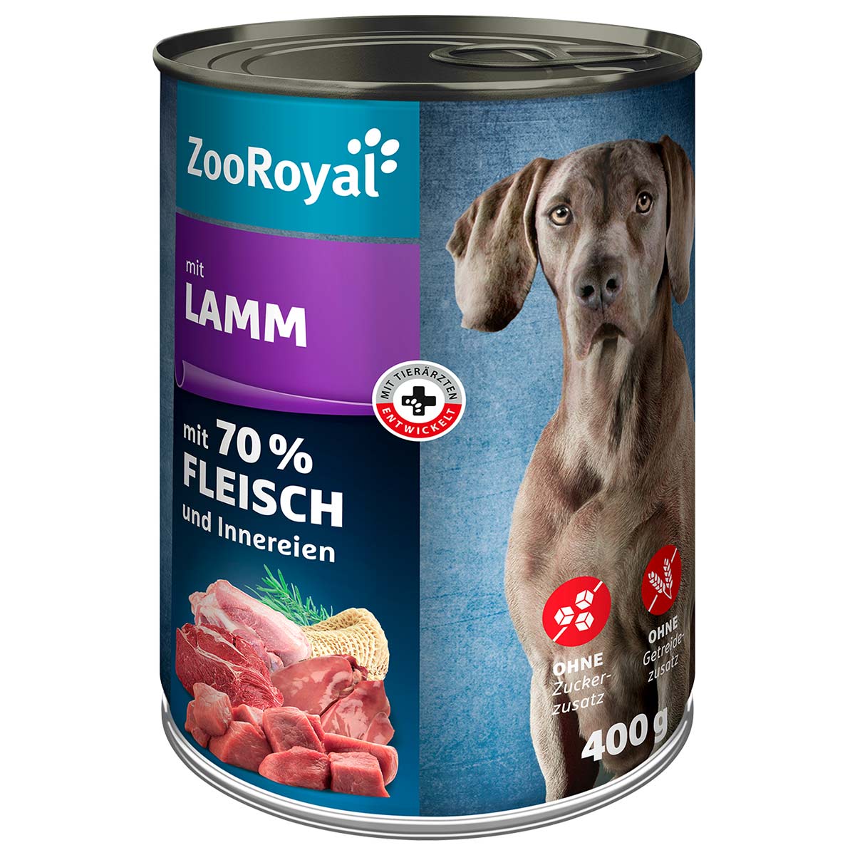 ZooRoyal Hunde-Nassfutter mit Lamm 6x400g