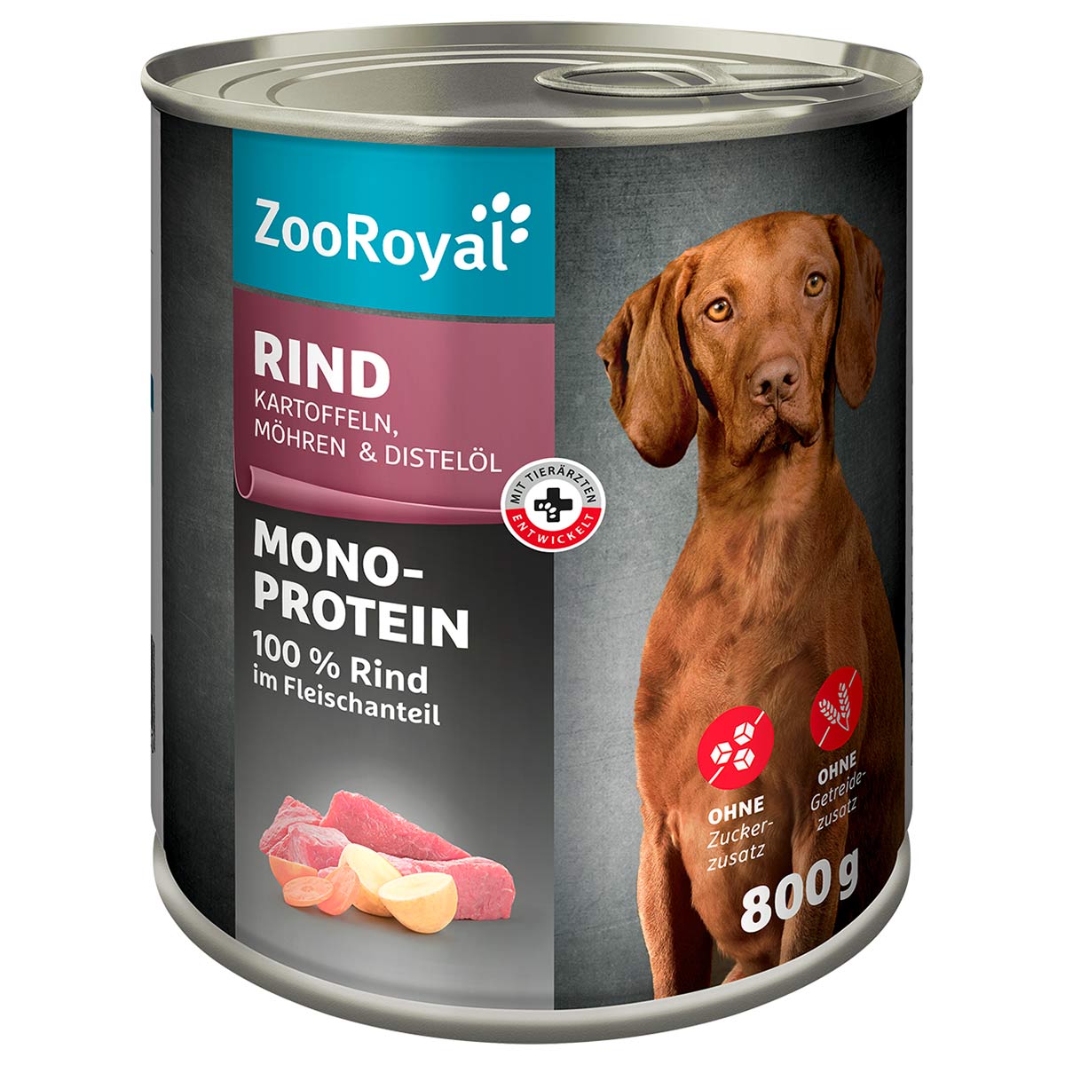 ZooRoyal Mono-Protein Rind 6x800g