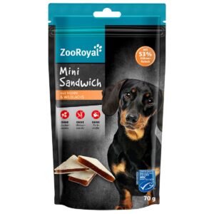 ZooRoyal Mini Sandwich mit Huhn & Wildlachs 3x70g