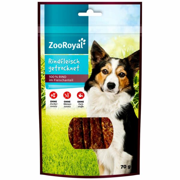 ZooRoyal Rindfleisch getrocknet 3x70g