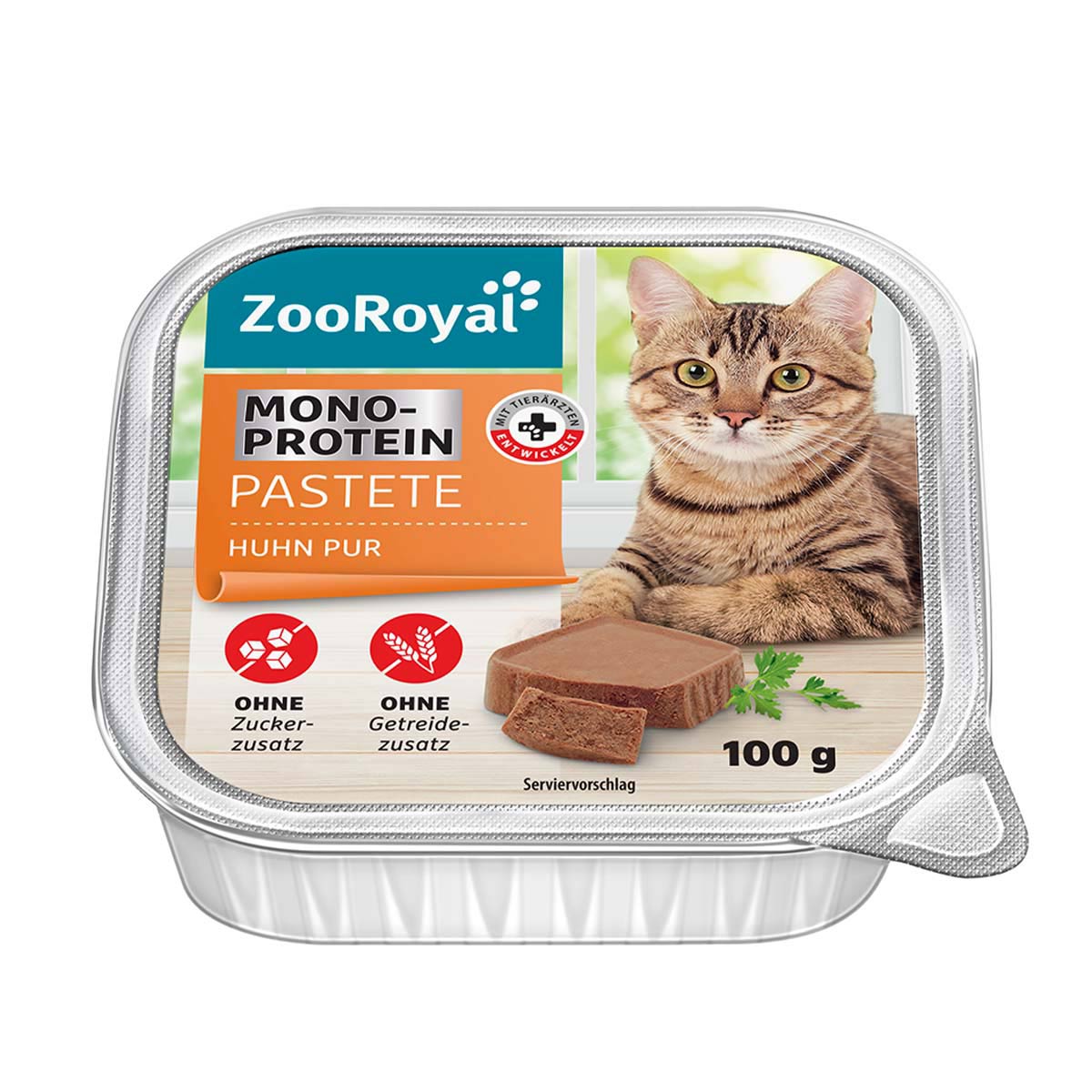 ZooRoyal Monoprotein Pastete Huhn Pur 32x100g