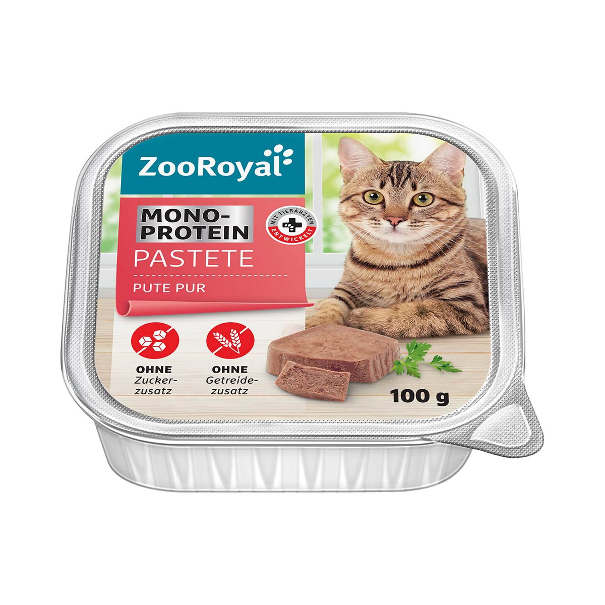 ZooRoyal Monoprotein Pastete Pute Pur 16x100g