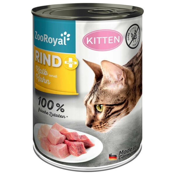 ZooRoyal Kitten Rind + Kalb & Huhn 6x400g