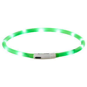 ZooRoyal LED Leuchthalsband USB grün
