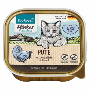 ZooRoyal Minkas Naturkost Pute mit Kartoffeln 16x100g