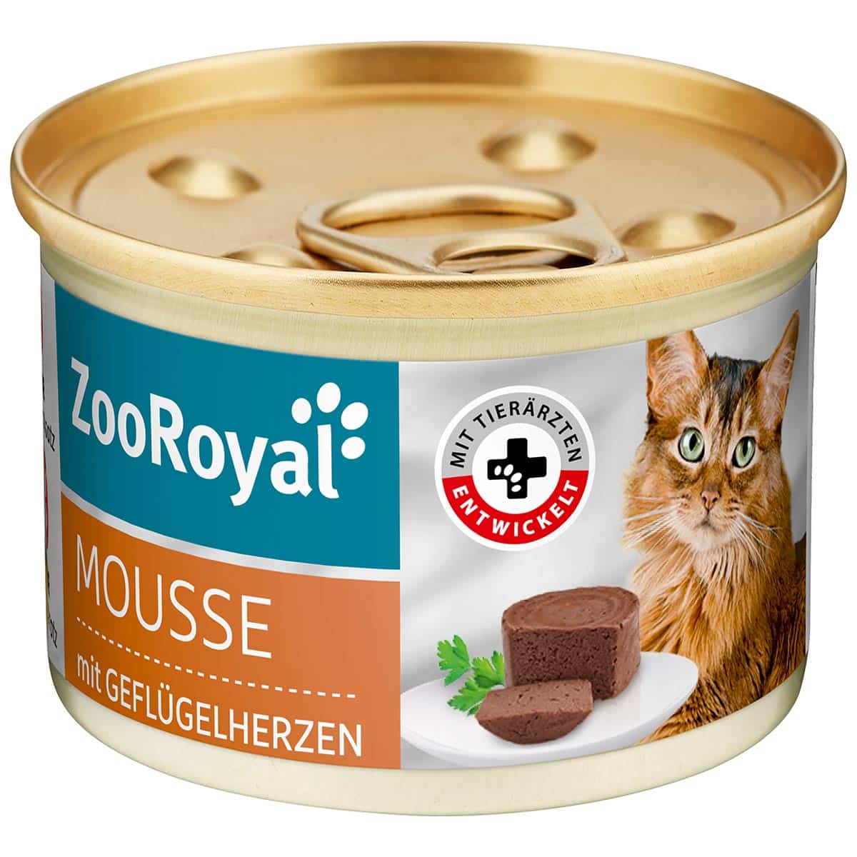 ZooRoyal Mousse mit Geflügelherzen 60x85g