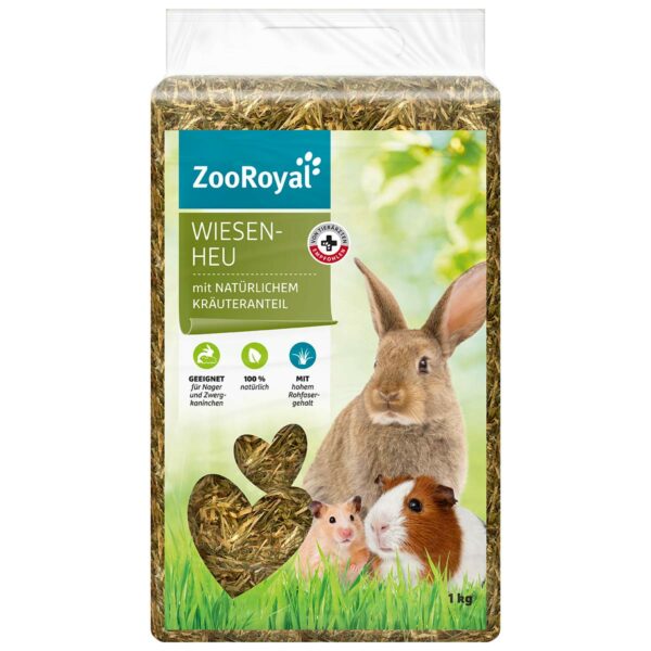 ZooRoyal Wiesenheu mit natürlichem Kräuteranteil 2x1kg