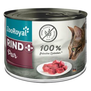 ZooRoyal Rind + pur Katze 12x200g