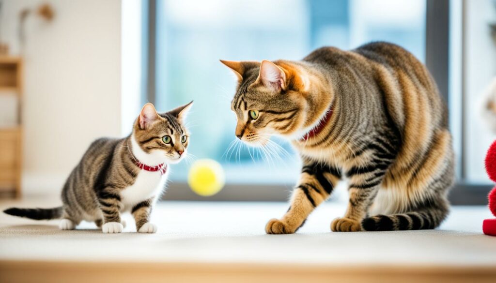 Zusammenführung von Katzen